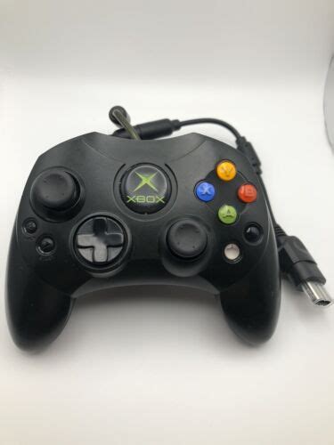 Original Og Black Oem Xbox Controller S Type W Breakaway Cable Tested Ebay