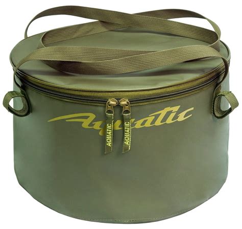 Ведро мягкое с ручками Хаки Aquatic (Акватик) - В-06Х Bucket with Lid ...