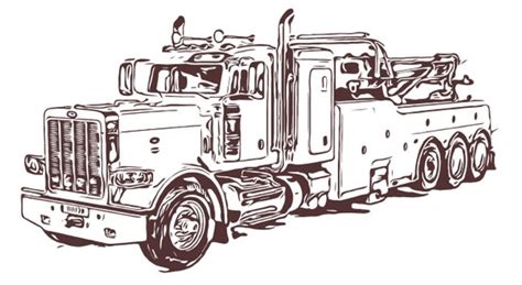 Kenworth Wrecker Truck Dxf Svg Eps Vector Files For Etsy