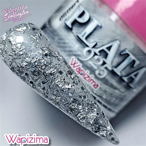 Acrílico Glitter Plata 925 Wapizima 1oz Rosa Pink