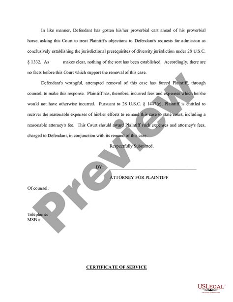 Mississippi Brief In Support Of Motion To Remand Us Legal Forms