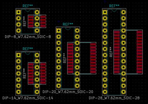 Twin DIP SOIC Footprints For KiCAD Heavydeck Developer Blog