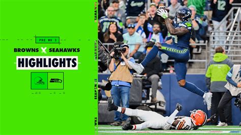 2024 Preseason Week 3 Seahawks vs. Browns Full Highlights