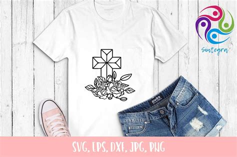 Floral Christian Cross Svg Cut File By Sintegra TheHungryJPEG