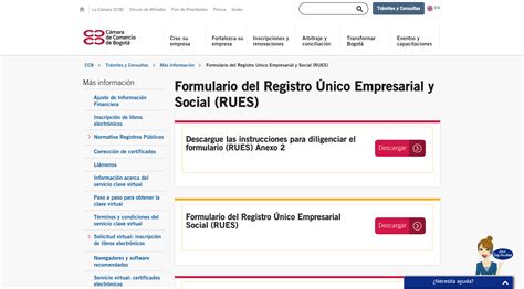 Cómo llenar el formulario del registro único empresarial y social RUES