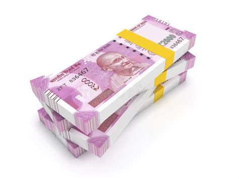 New Indian Currency 2000 Rupees Stock Illustration Illustration Of