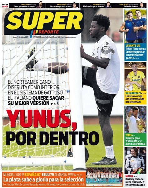 Capa Jornal SuperDeporte 11 Julho 2022 Capasjornais Pt