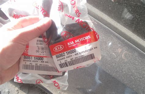 замена брызговиков — KIA Ceed (1G), 1,4 л, 2008 года | своими руками ...