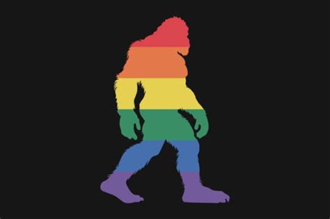 Bigfoot Pride LGBT Gay SVG Sublimation Graphic By Tentshirtstore