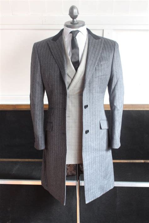 Mens Bespoke Grey Overcoat Custom Made By Daniel By Danielandlade Mens Outerwear Fashion