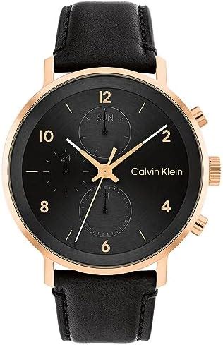 Calvin Klein Analogue Multifunction Quartz Watch For Men With Black