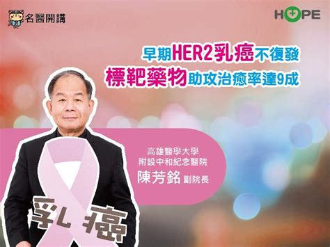 早期her2乳癌不復發 標靶藥物助攻治癒率達9成