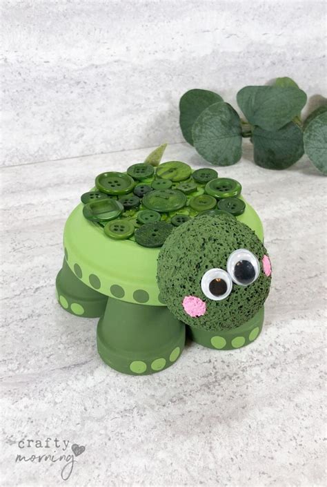 Flower Pot Turtle Craft Crafty Morning