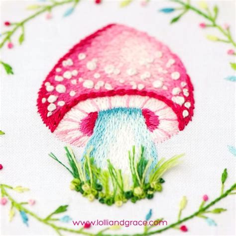 18+ mushroom embroidery patterns - Swoodson Says