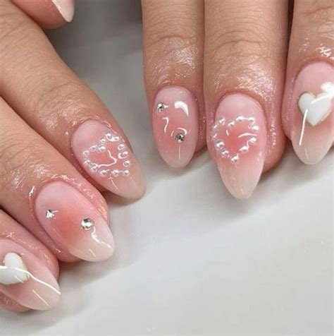 Nail Shapes For Chubby Fingers Heart Nails Nails Inspo Coquette