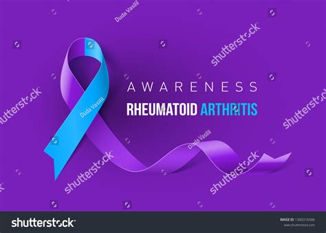 Raster Version Banner Rheumatoid Arthritis Awareness Stock Illustration