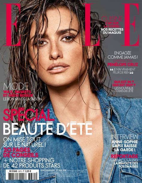 Penelope Cruz Elle Magazine France May 2016 Issue