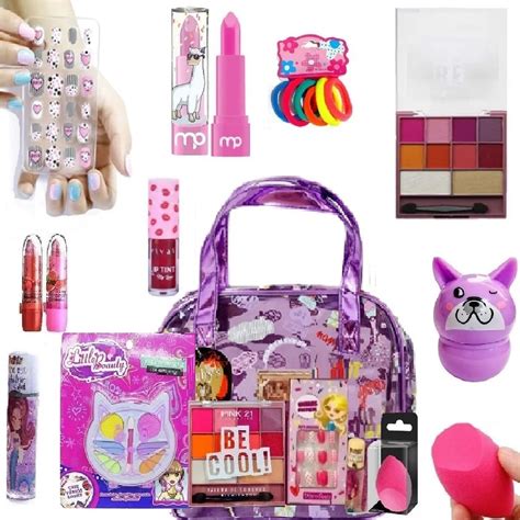 Necessaire Maleta Kit Maquiagem Infantil Completa Ruby Bolsa Mercado