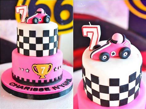 Chachi’s Girly Race Car Themed Party – 7th Birthday | Cars birthday ...