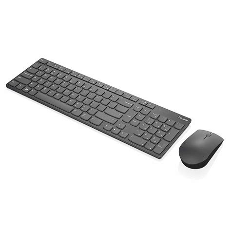 Lenovo Ultraslim Wireless Combo Keyboard And Mouse Professional Black Scratch And Dent Used