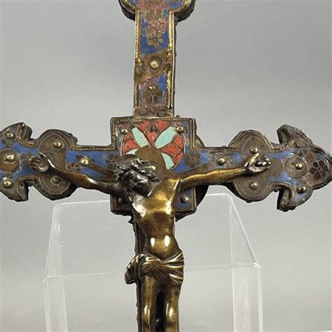 Enamelled 13th Century Limoges Processional Cross