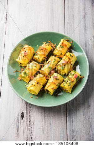 Khandvi Gujarati Snack Image & Photo (Free Trial) | Bigstock