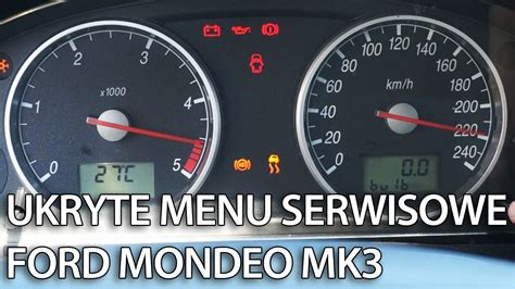 Jak Wej W Menu Serwisowe Zegar W W Ford Mondeo Mk Ukryte Menu Tryb