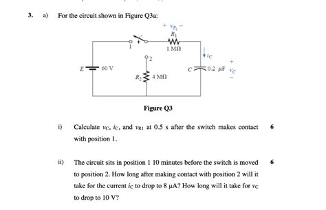 Solved A For The Circuit Shown In Figure Q3a Figure Q3 I Chegg