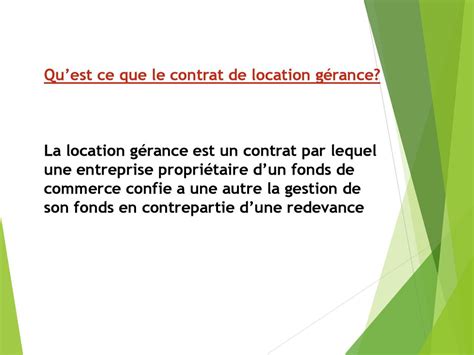 Le Contrat De Location G Rance Ppt T L Charger