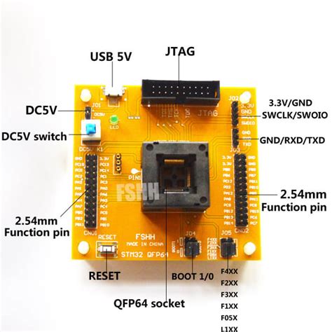 Stm Qfp Test Socket Stm Tqfp Programmer Adapter Jtag Smt