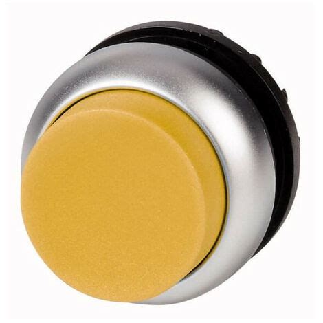 Bouton Poussoir Lumineux Saillant Jaune Accrochage Eaton M Drlh Y