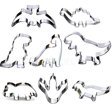 Dinosaur Cookie Cutter Set Piece Stainless Steel Walmart