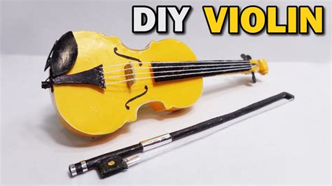 How To Make Mini Violin With Paper DIY Violin At Home YouTube