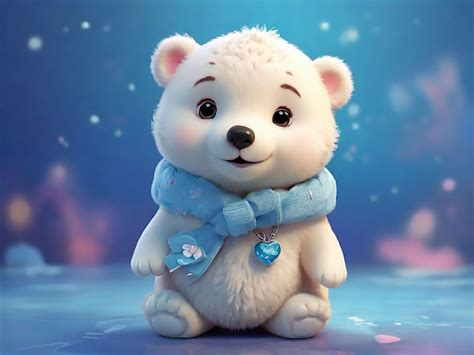 Premium Photo Cute Adorable Polar Bear AI Generated