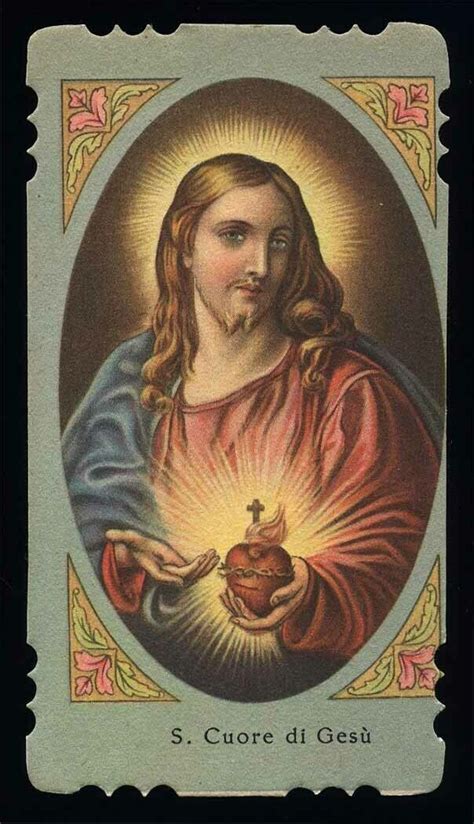 Santino Holy Card Ediz I N 43 S CUORE DI GESU EBay Immagini