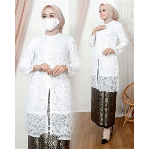 Jual SET TUNIK BROKAT KANCING SERIBU PLUS ROK SONGKET SER KEBAYA