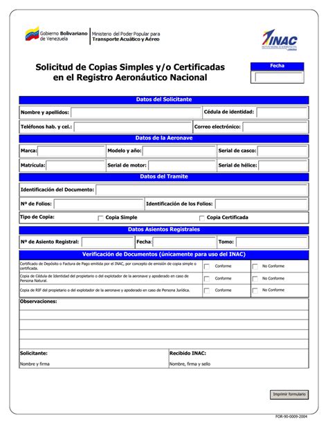 Solicitud De Copias Simples Y O Certificadas En El Registro