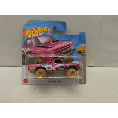 DODGE D 100 1987 PICKUP BFGOODRICH PINK 1 10 BAJA BLAZERS 1 64 HOT WHEELS BCN STOCK CARS