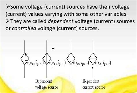 The Dependent And Independent Sources There Are Two Types Of Source