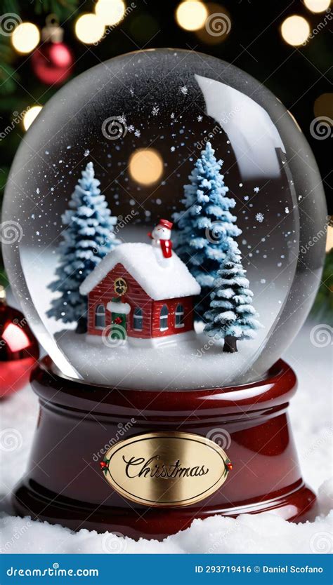 A Snow Globe with a Christmas Scene Inside. Generative AI Stock ...