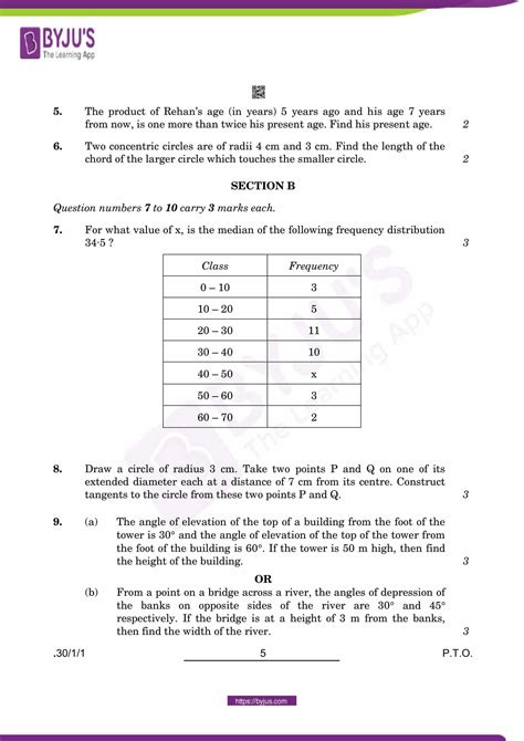 Cbse Class 10 Maths Previous Year Question Papers 2022 Download Pdf For Free