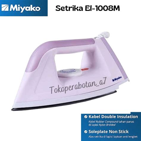 Jual Setrika Miyako El M Setrika Listrik Gosokan Listrik Shopee