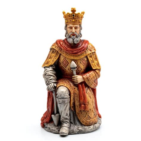 Premium AI Image Statue Of Saint Nicholas Isolated On White Background