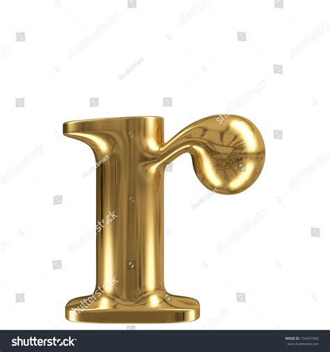 Golden Font Type Letter R Lowercase Stock Photo 154431092 Shutterstock