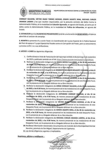 Hermano De Dina Boluarte No Asistió Al Congreso Para Responder Por