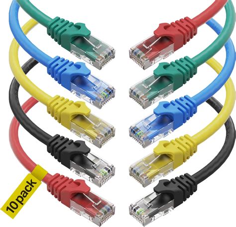 Maximm Lot de 12 câbles Ethernet CAT6 1 2 m LAN UTP CAT 6