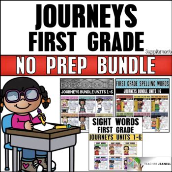 Phonics Spelling Words And Sight Words Bundle Journeys St Grade