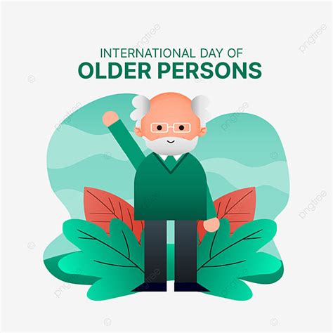 Older Person Vector Art PNG International Day Of Older Persons Vector