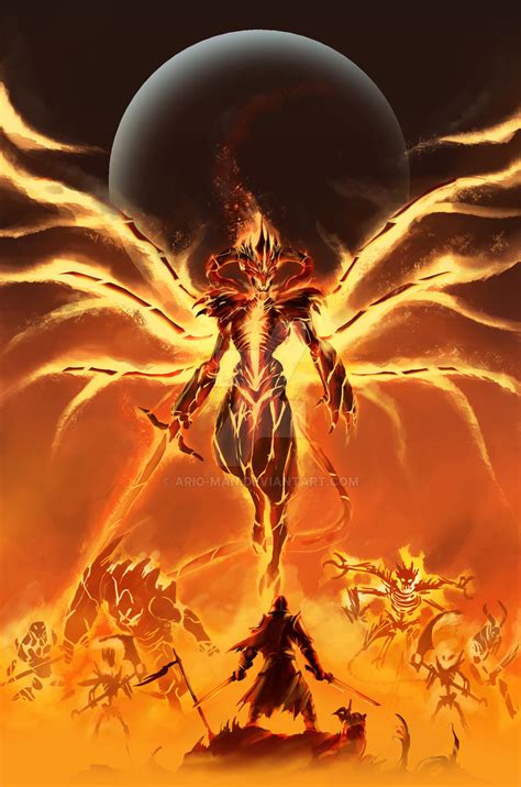 fire demon   ario man  deviantart