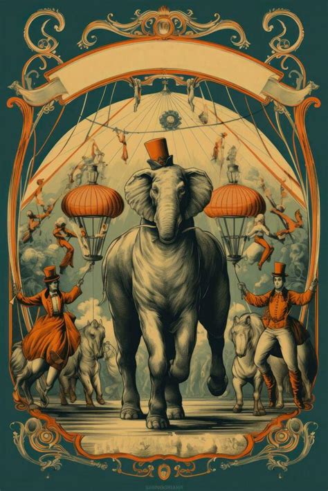 Vintage circus poster 27546864 Stock Photo at Vecteezy